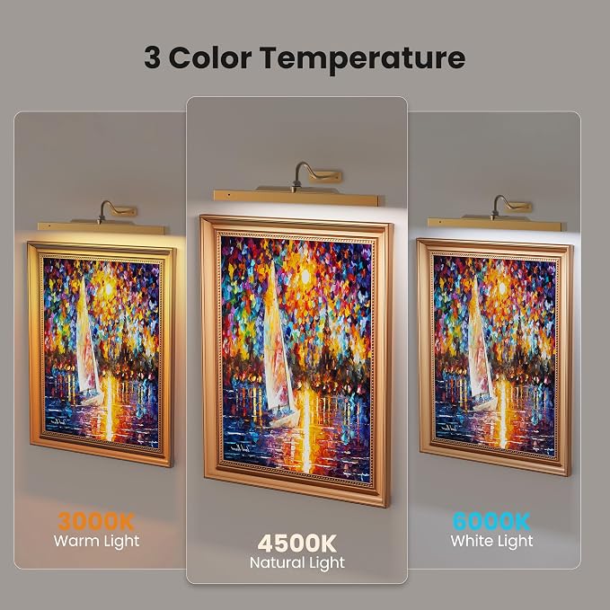 Wireless Picture Light Battery Operated, 16in Picture Light - Image 3