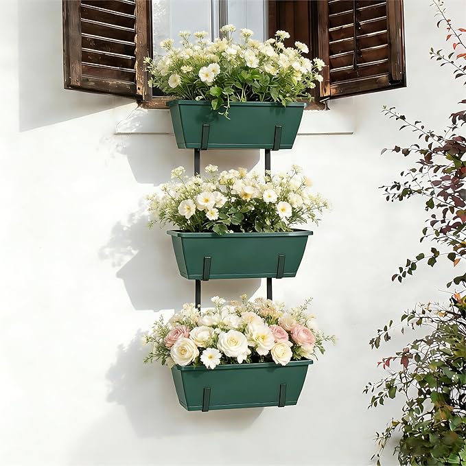 OYEAL Window Boxes Planters Deck Railing Planter Boxes by OYEAL