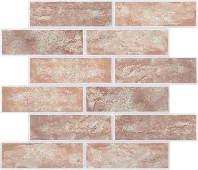 8-Pack 3D Faux Brick Acoustic Wall Panels, 11.8" x 11.8" PET Soundproof & Noise by premiumqualitypeelandsticktile