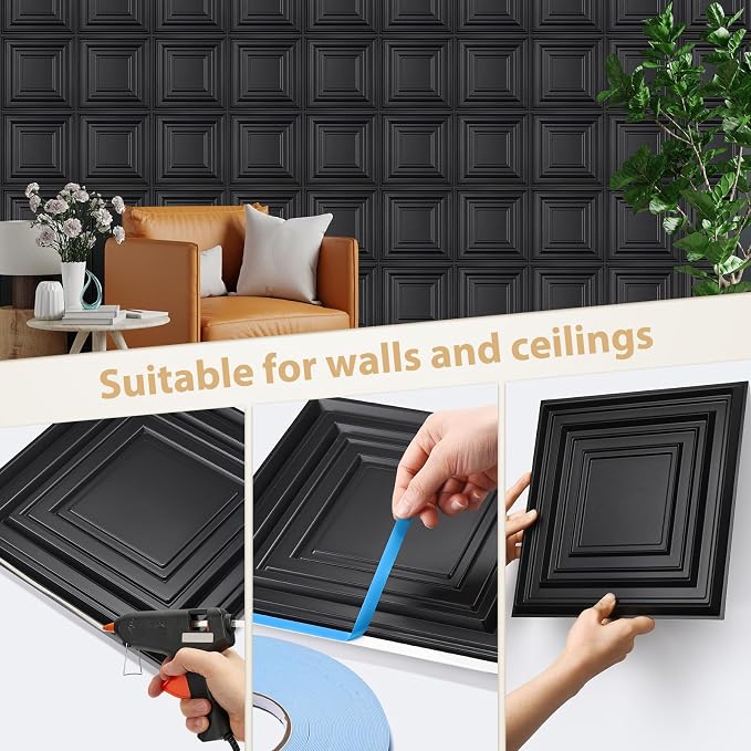 Heikki 30 Pack 3D Wall Panel for Interior Wall Décor, PVC Flower Textured Wall - Image 3