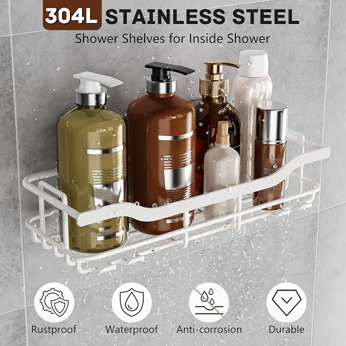 OMAIRA 3-Pack Shower Caddy - Image 5