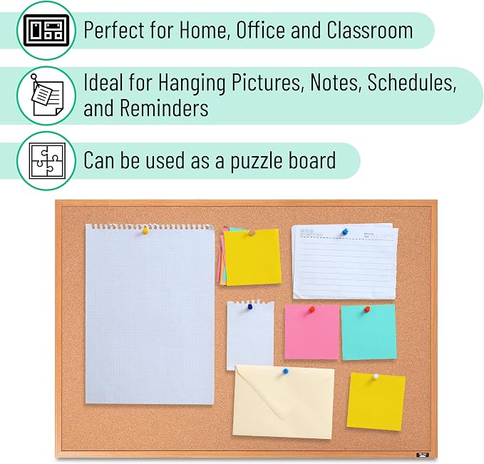 Mr. Pen- Cork Board, Bulletin Board, Cork Bulletin Board, Framed Cork Board - Image 5