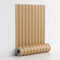 Haimin Wood Grain Slat Wall Panels Peel and Stick Faux Wood Thick Wallpaper by HaiminHomeDecorWallpaper