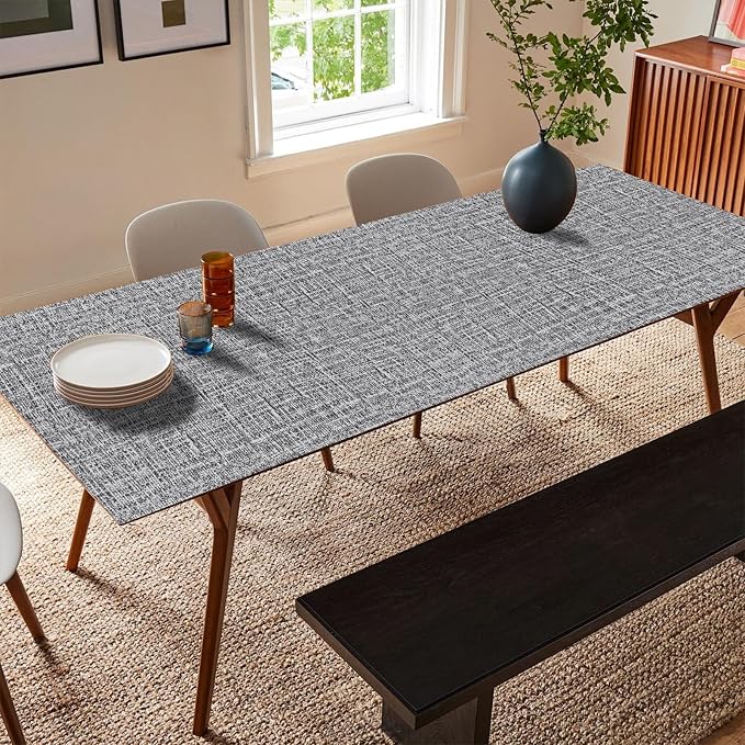 Yancorp 24"x120" Textured Fabric Wallpaper Faux Grasscloth Peel and Stick - Image 4