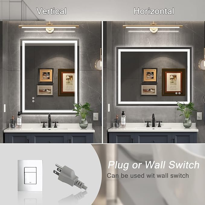Ratsamee 24x36 Inch Led Mirror for Bathroom - Image 7