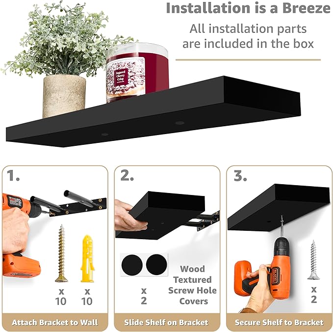 Sorbus Floating Shelves for Wall - Image 4