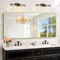 KOCUUY Large Gold Bathroom Mirror, 60x30 inch Rectangular Mirror by KOCUUY