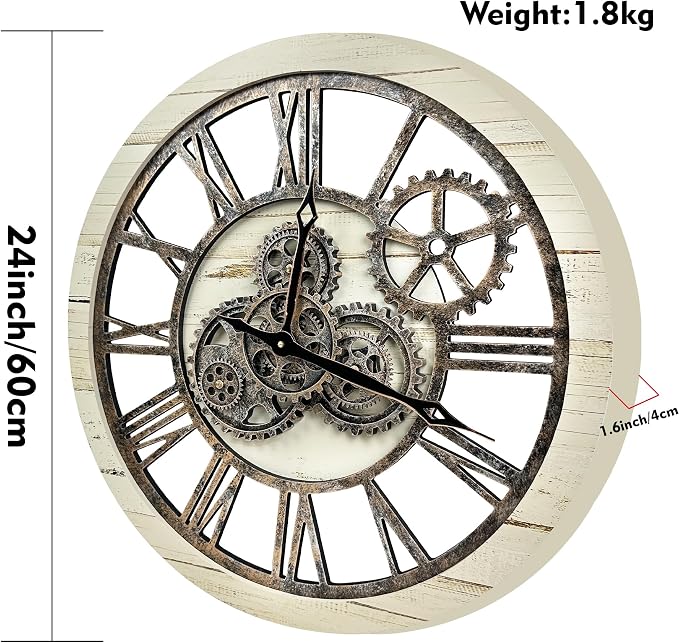 B-Style 24 Inch Large Wall Clock - Image 3