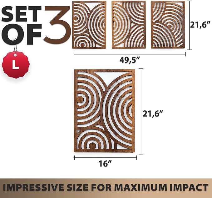 qmmp Modern Wooden Wall Sculptures - Image 4