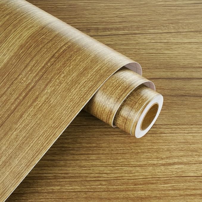 WESTICK Thick Brown Wood Wallpaper Kitchen Countertops Peel and Stick - Image 7