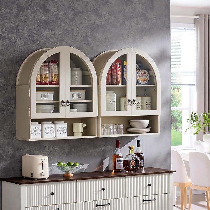 IFGET Bathroom Arched Wall Cabinet, 23.6'' Wide Medicine Cabinet - Image 3