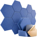 12 Pack Self-Adhesive Acoustic Panels 12" X 10" X 0.4" by Dailycooper