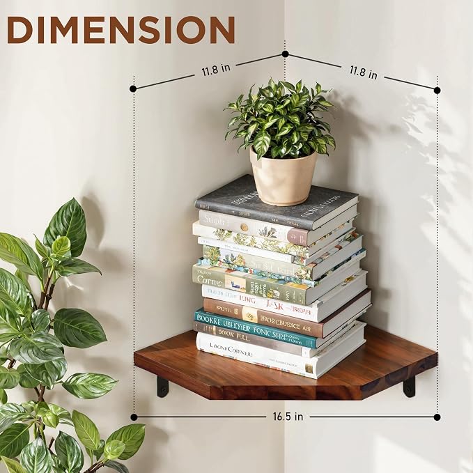 Demigo Corner Shelf Wall Mount, Smooth - Image 3