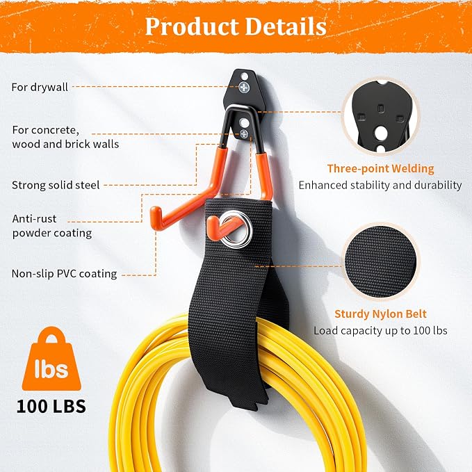 Housolution Steel Garage Hooks - Image 4