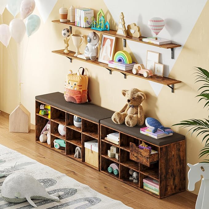 DINZI LVJ Long Wall Shelves, 47.3Inch Floating Shelves Set of 2, Extra Large - Image 6