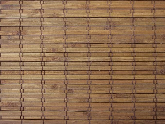 Windowsandgarden Cordless Woven Wood Roman Shades, 39W x 72H, Eastfield Teak - Image 6