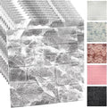 YU LI 3DH 3D Wall Panels Peel and Stick Faux Stone Wall Panel White 20-Pack by YULI3DH