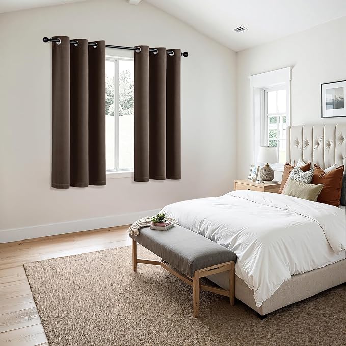 MIULEE Blackout Curtains for Bedroom Living Room 2 Panels, Thermal Insulated - Image 6