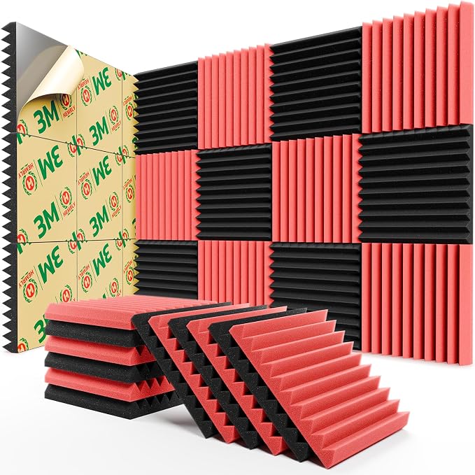 12 Pack Sound Proof Foam Panels by HEMRLY