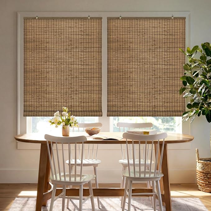 LazBlinds Cordless Bamboo Blinds, Bamboo Roll Up Shades - Image 4