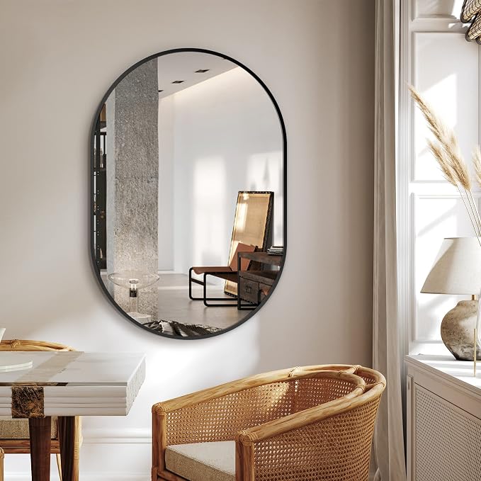Bathroom Vanity Mirror for Wall, Living Room, HD Tempered Glass, Wall Mounted - Image 4
