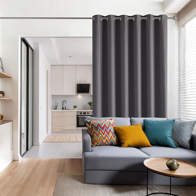 RYB HOME Blackout Thermal Insulated Curtains, Portable Curtain - Image 2