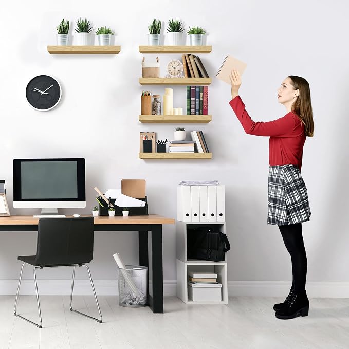 Sorbus Floating Shelves for Wall – 16 Inch Floating Shelf for Kitchen, Living - Image 8