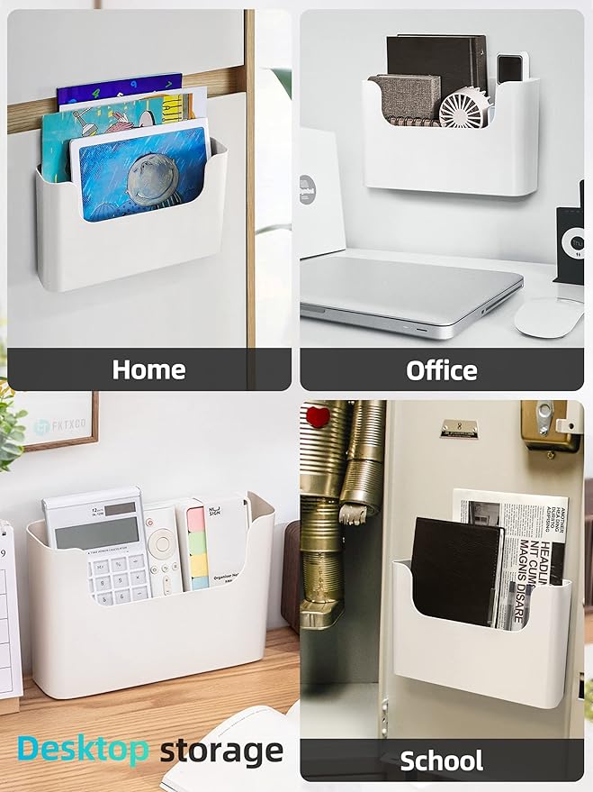 Wall Mount File Organizer Holder Mail Holder No Drilling Wall Pocket - Image 5