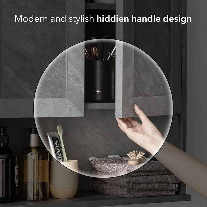 VANIRROR Bathroom Wall Cabinet Over Toilet Storage Cabinets 25x30 in Above - Image 5