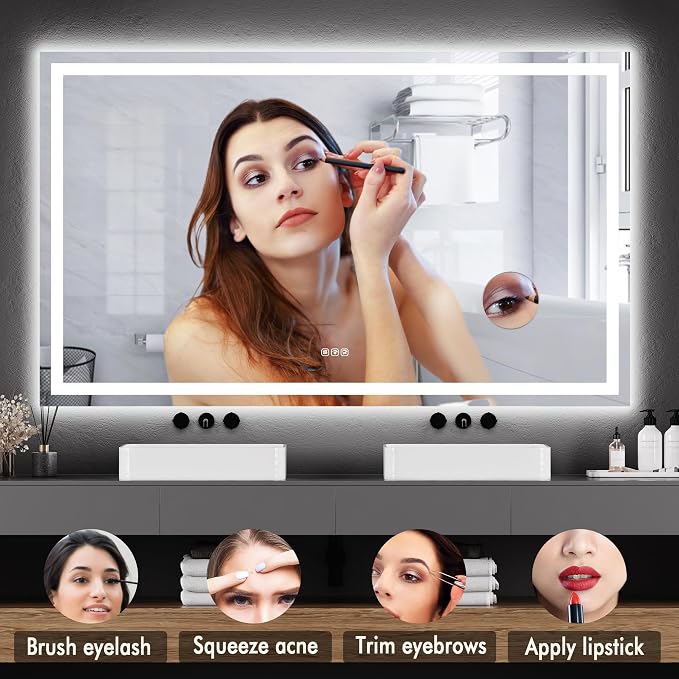 GarveeHome 60x36 LED Bathroom Mirror - Image 6