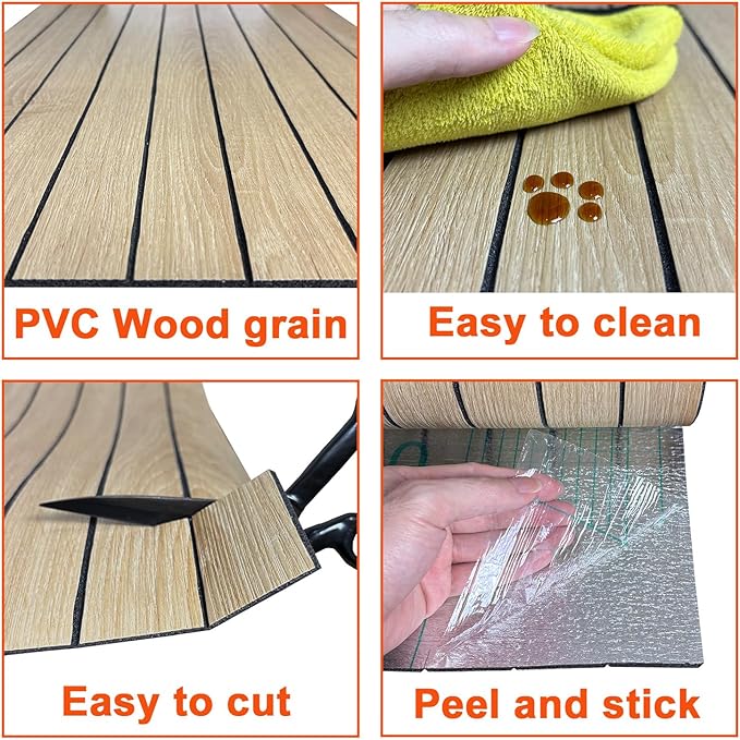YU LI 3DH Peel and Stick PVC Slat Wall Panel 236"x15.75" Self-Adhesive Thick - Image 6