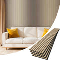 4 Pack Wood Panels for Wall, 94.4" x 12.8" Acoustic Wood Slat Wall Panel for by Vellorise