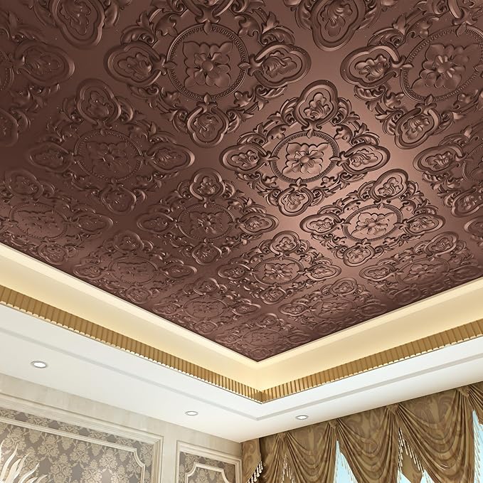 Art3dwallpanels 12 Pack Drop Ceiling Tiles, 24 x 24 Inch High Grade PVC 3D Wall - Image 4