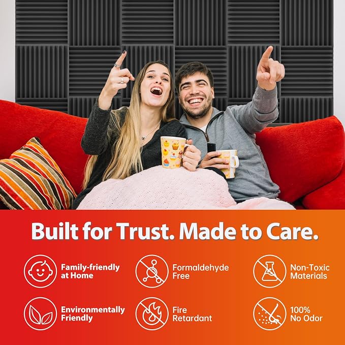 80 Pack Acoustic Panels – Sound Proof Foam Panels - Image 5