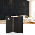 Acoustic Wall Panels – 8 Pack 31.75"x15.75" Thick Black Striped Groove Sound by ENSEPST