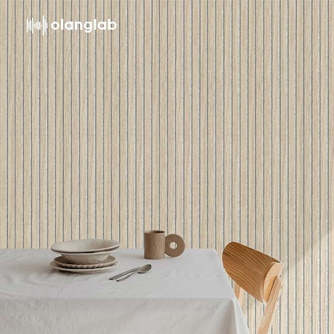 Olanglab Wood Wall Panels 4 Pack, Wood Slat Acoustic Wall Panels, 94.5"x12.6" - Image 7