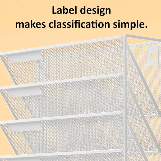 Kuntine.B 6-Tier Wall File Organizer Hanging File Organizer Cubicle Organizer - Image 5