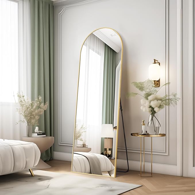Simple Deluxe Arched Full Length Mirror, - Image 2