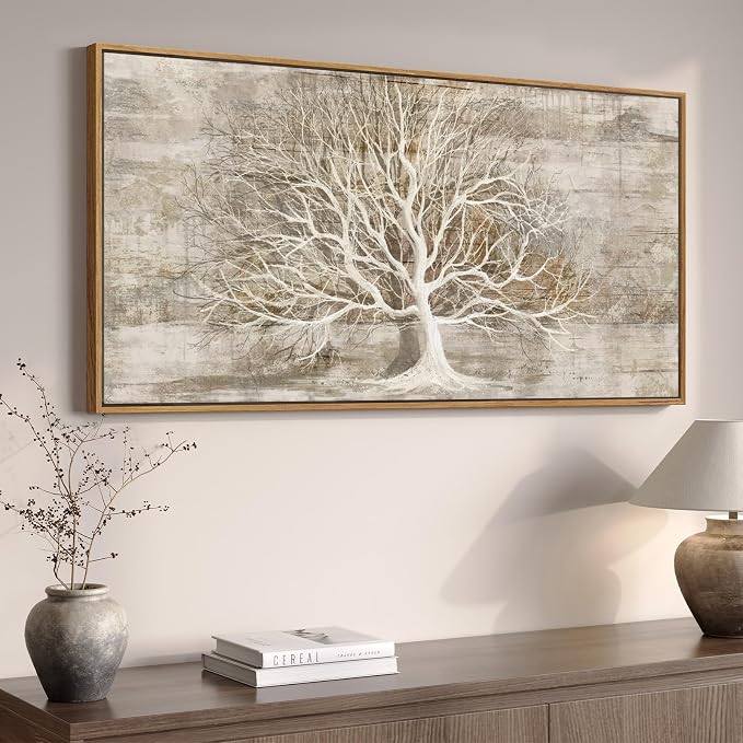 Large Framed Tree of Life Wall Art - Image 2
