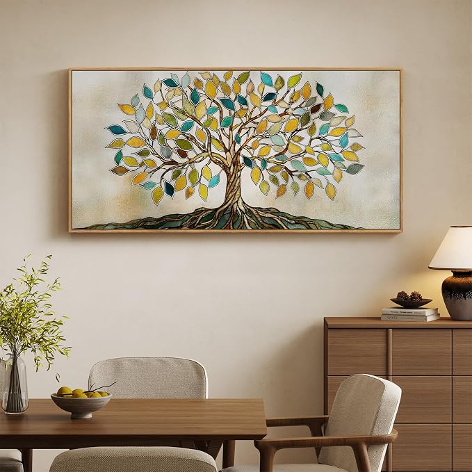 Large Framed Tree of Life Wall Art - Image 4