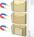 MINDEPOT Magnetic Wall File Organizer, Hanging Wall Mounted File Folder Binder by MINDEPOT