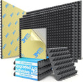 48 Pack Pyramid Sound Proof Foam Panels by Unknown