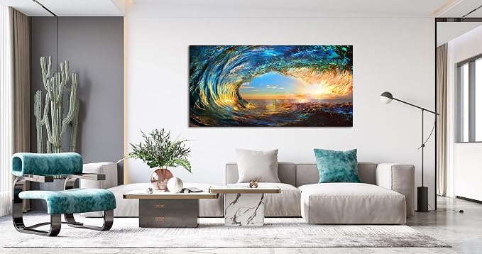 Cao Gen Decor Art S06775 Giant Wave Water Wall Art Canvas Prints 1 Panels Ocean - Image 7