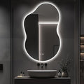 48"x30" Irregular LED Lighted Vanity Mirror by Unknown