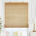 LazBlinds Cordless Bamboo Roll Up Shades by LazBlinds