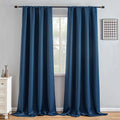 IGEMAEVE Blackout Curtains 108 Inch Length 2 Panels Set, Rod Pocket Energy by IGEMAEVE