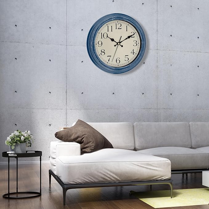 Foxtop 12 Inch Wall Clocks Battery Operated Silent Non-Ticking Classic Vintage - Image 5