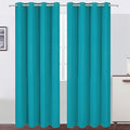 LEMOMO Blackout Curtains 66 x 84 inch/Teal Curtains Set of 2 Panels/Thermal by Lemomo