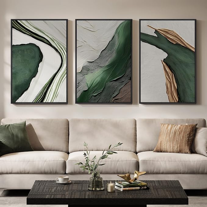 Large Framed Modern Abstract Wall Art by Cuspin