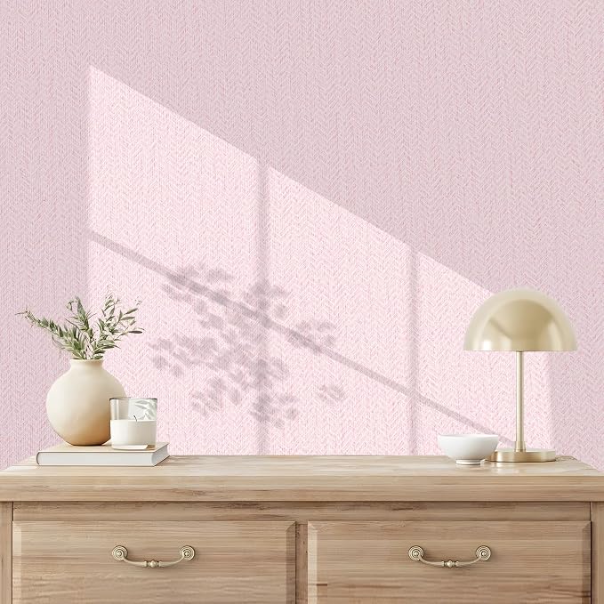 Grasscloth Peel and Stick Wallpaper Faux Linen Contact Paper 15.7inch x - Image 2